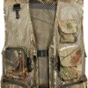 Zhusheng Men's Fishing Outdoor Utility Hunting Climbing Tactical Camo Mesh Removable Vest with Multiple Pockets (Desert, XX-Large)