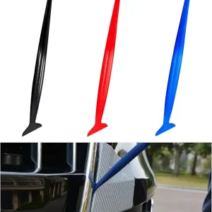 Ziciner 3PCS Car Wrapping Vinyl Tool Kit, 3 in 1 Flexible Micro Squeegee Curves Slot Tint Tool Set with Different Hardness, Universal Window Film Application for Vehicle Wrapping