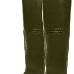 ZXT Irrigation 26" Hip Waders for Men - Waterproof, Durable Rubber Boots for Men with Adjustable Strap & Traction Outsole